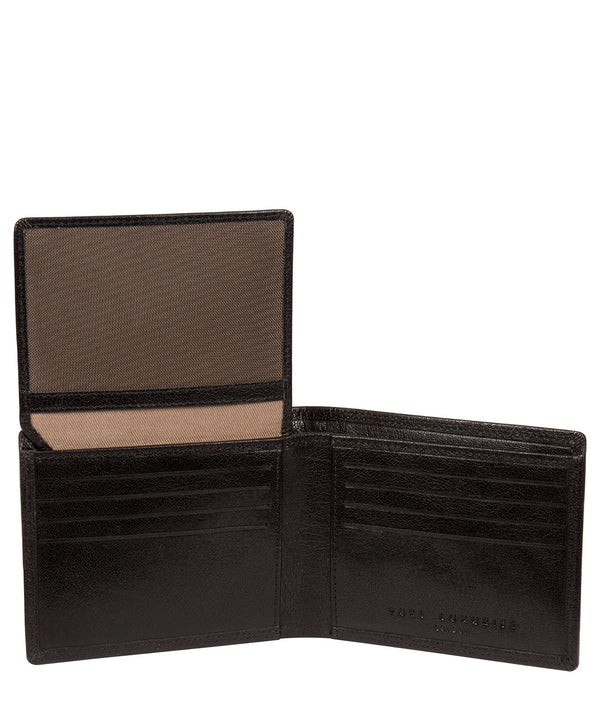 'North' Black Leather Wallet Pure Luxuries London