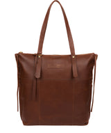 'Aldgate' Conker Brown Leather Tote Bag image 1
