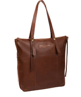 'Aldgate' Conker Brown Leather Tote Bag image 5