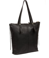 'Aldgate' Liquorice Leather Tote Bag Pure Luxuries London