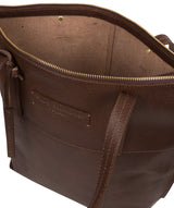'Aldgate' Walnut Leather Tote Bag image 4