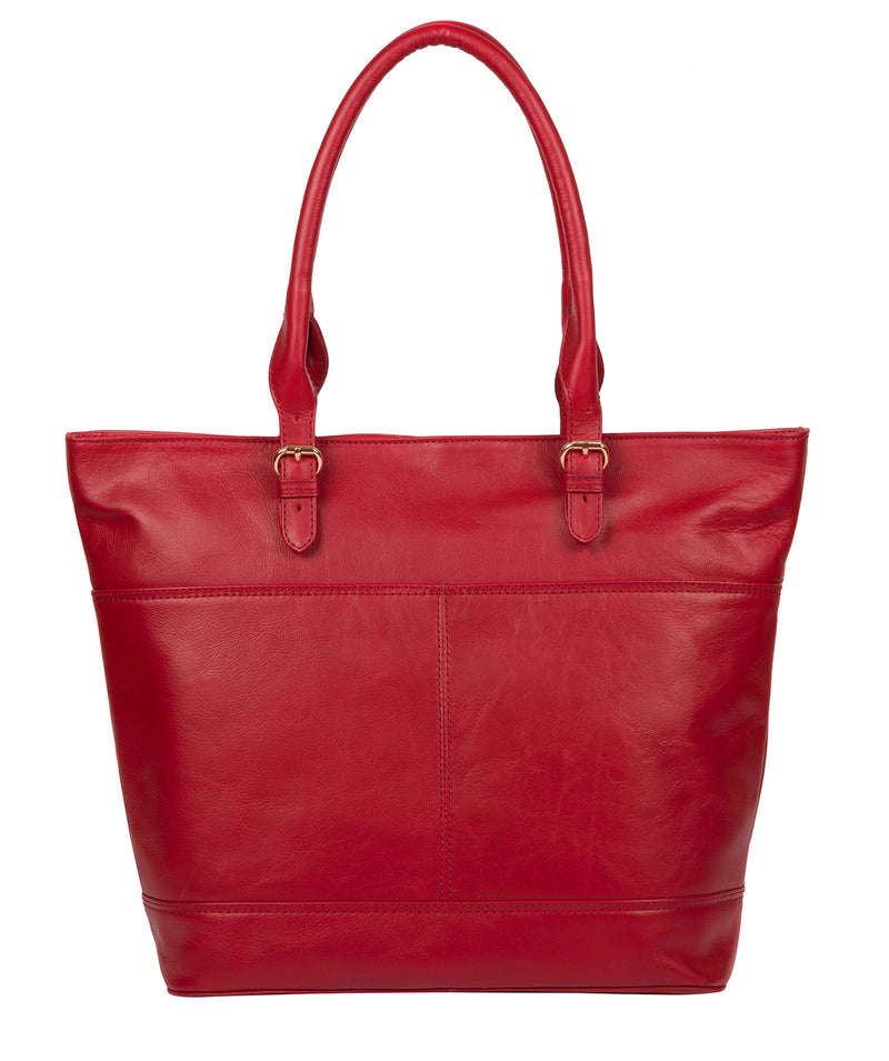 'Monet' Cherry Leather Tote Bag image 3