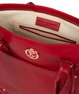 'Monet' Cherry Leather Tote Bag image 4