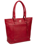 'Monet' Cherry Leather Tote Bag image 5