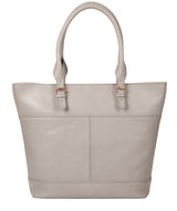 'Monet' Grey Leather Tote Bag image 3