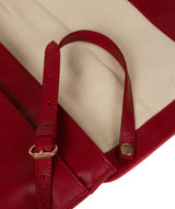 'Ermes' Cherry Leather Cross Body Clutch Bag image 8