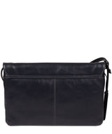'Ermes' Navy Leather Cross Body Clutch Bag image 3