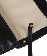 'Ermes' Navy Leather Cross Body Clutch Bag image 7