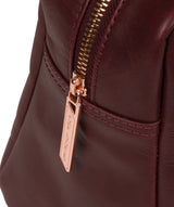 'Madox' Burgundy Leather Handbag image 5
