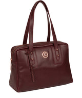 'Madox' Burgundy Leather Handbag image 6