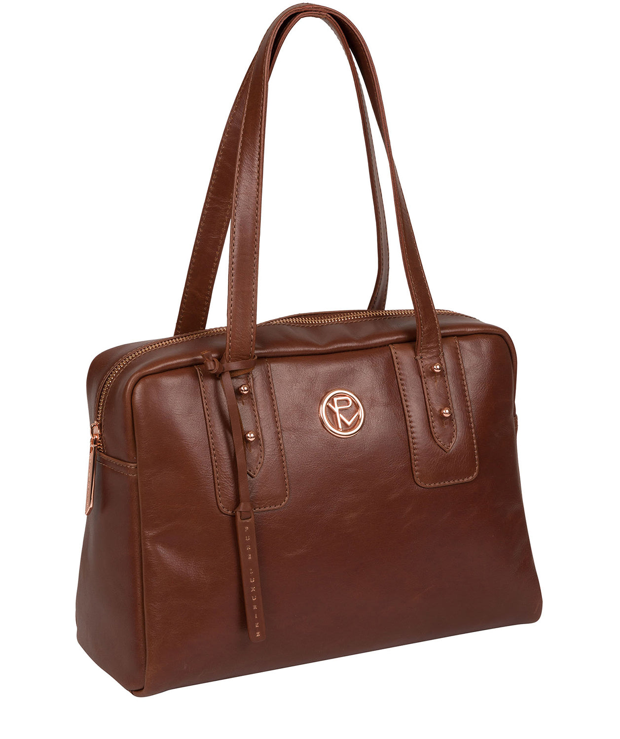 'Madox' Cognac Leather Handbag image 6