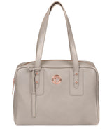 'Madox' Grey Leather Handbag image 1
