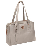 'Madox' Grey Leather Handbag image 5