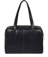 'Madox' Navy Leather Handbag image 3