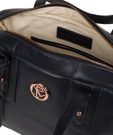 'Madox' Navy Leather Handbag image 4