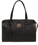 'Klee' Black Leather Handbag