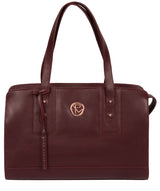 'Klee' Burgundy Leather Handbag image 1