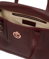 'Klee' Burgundy Leather Handbag image 4