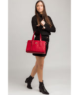 'Klee' Cherry Leather Handbag image 2