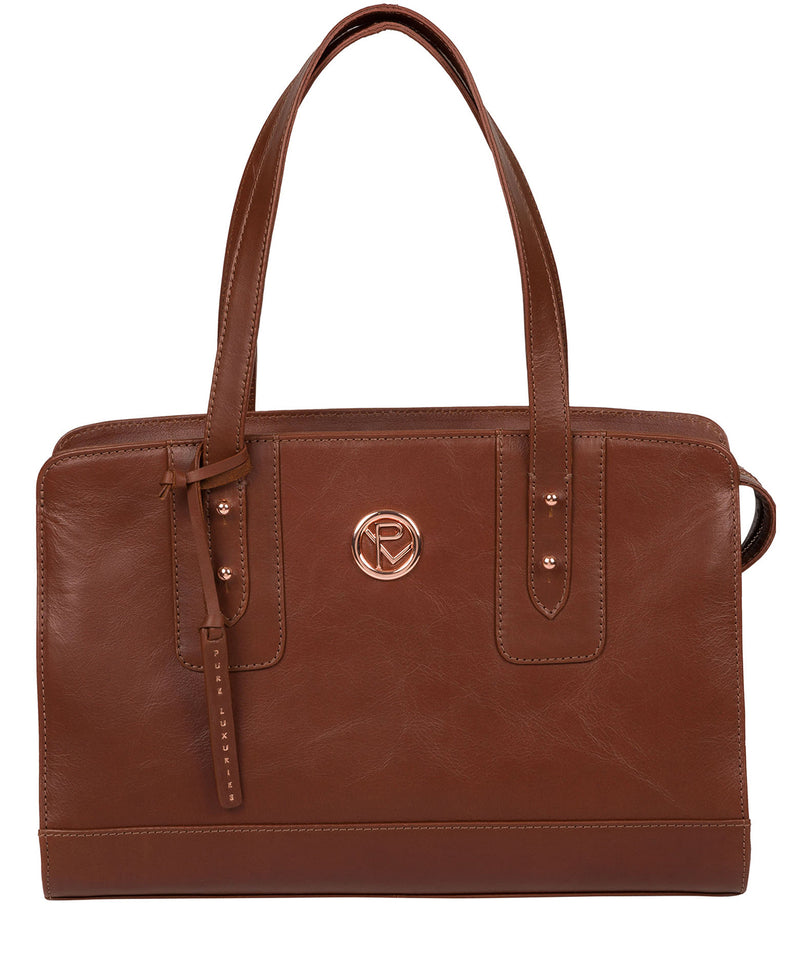 'Klee' Cognac Leather Handbag image 1