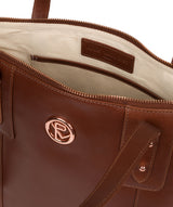 'Goya' Cognac Leather Tote Bag image 4