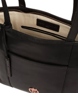 'Pimm' Black Leather Tote Bag image 4