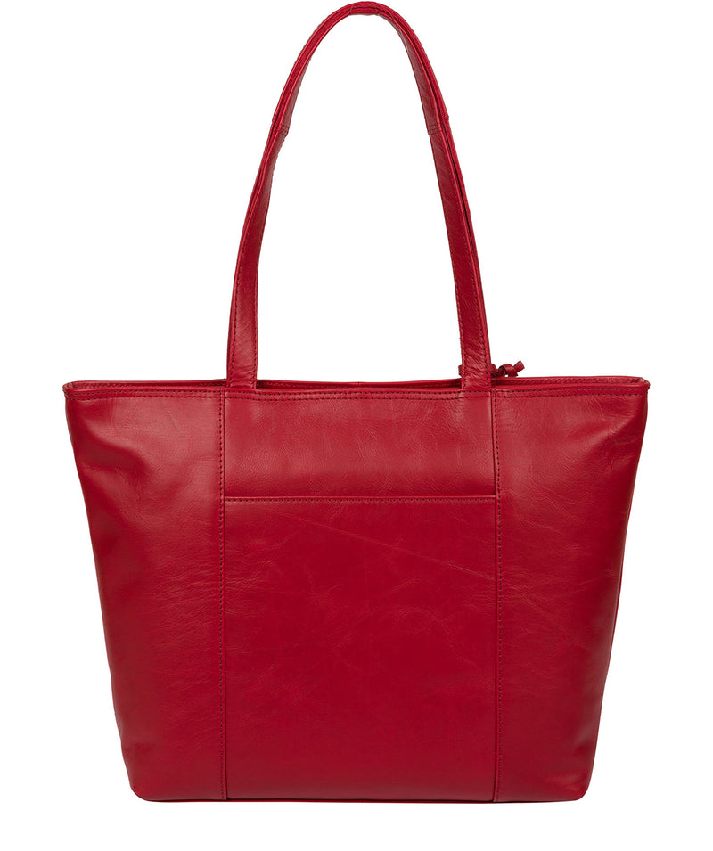 'Pimm' Cherry Leather Tote Bag image 3