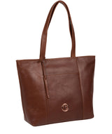 'Pimm' Cognac Leather Tote Bag image 5