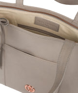 'Pimm' Grey Leather Tote Bag image 4