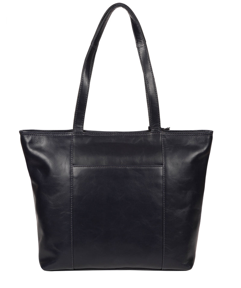'Pimm' Navy Leather Tote Bag image 3