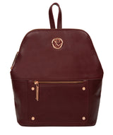 'Rubens' Burgundy Leather Backpack image 1