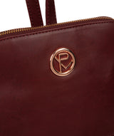 'Rubens' Burgundy Leather Backpack image 6