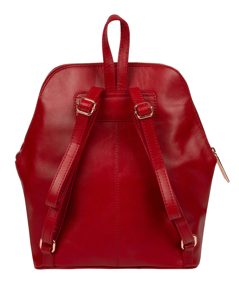 'Rubens' Cherry Leather Backpack image 3