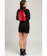 'Rubens' Cherry Leather Backpack image 2