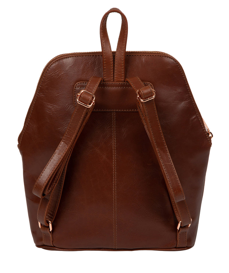 'Rubens' Cognac Leather Backpack image 3