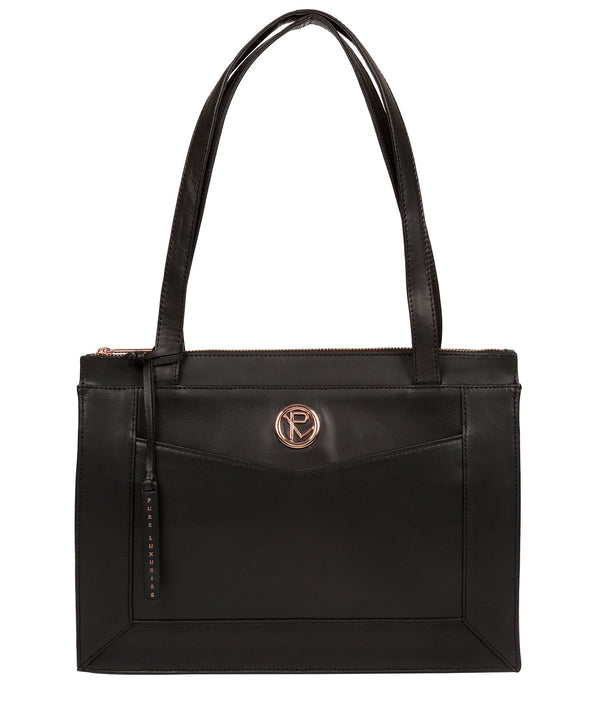 'Zoffany' Black Leather Handbag image 1