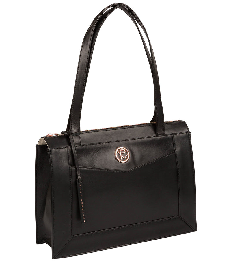 'Zoffany' Black Leather Handbag image 3