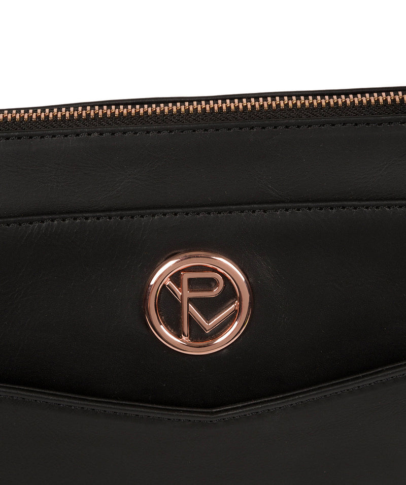 'Zoffany' Black Leather Handbag image 6