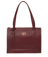 'Zoffany' Burgundy Leather Handbag image 1