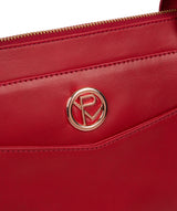 'Zoffany' Cherry Leather Handbag Pure Luxuries London