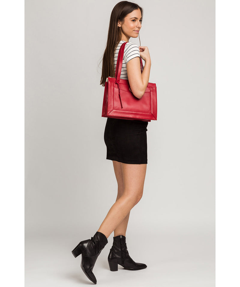 'Zoffany' Cherry Leather Handbag image 2