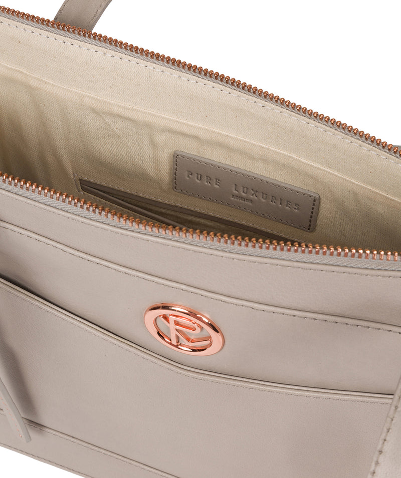 'Zoffany' Grey Leather Handbag image 4