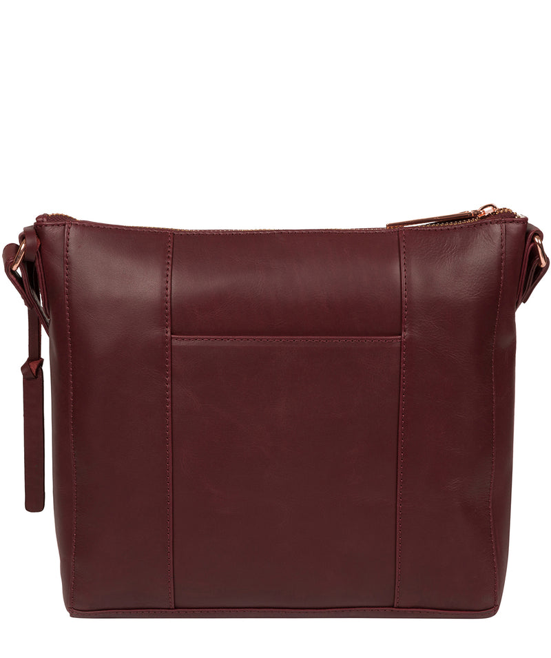 'Byrne' Burgundy Leather Cross Body Bag image 3