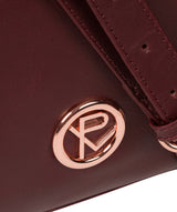 'Byrne' Burgundy Leather Cross Body Bag image 6