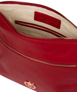 'Byrne' Cherry Leather Cross Body Bag image 4