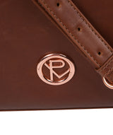 'Byrne' Cognac Leather Cross Body Bag image 6