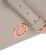 'Byrne' Grey Leather Cross Body Bag image 6