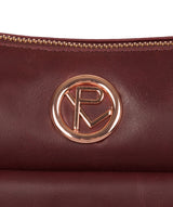 'Monamy' Burgundy Leather Shoulder Bag image 6