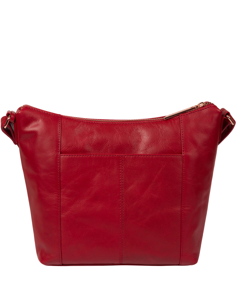 'Monamy' Cherry Leather Shoulder Bag image 3