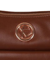 'Monamy' Cognac Leather Shoulder Bag image 6